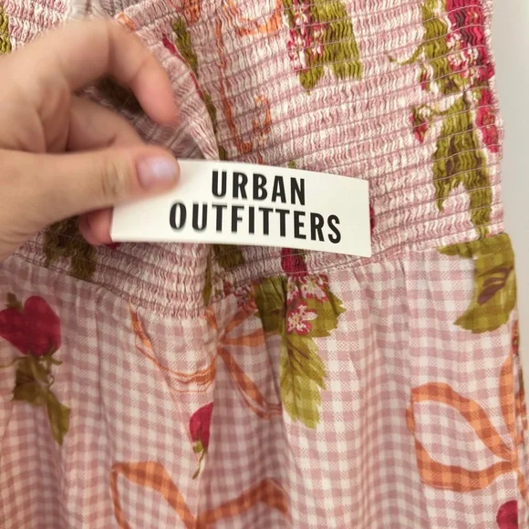 Urban Outfitters Pink and Green Floral Dress - Picture 4 of 8